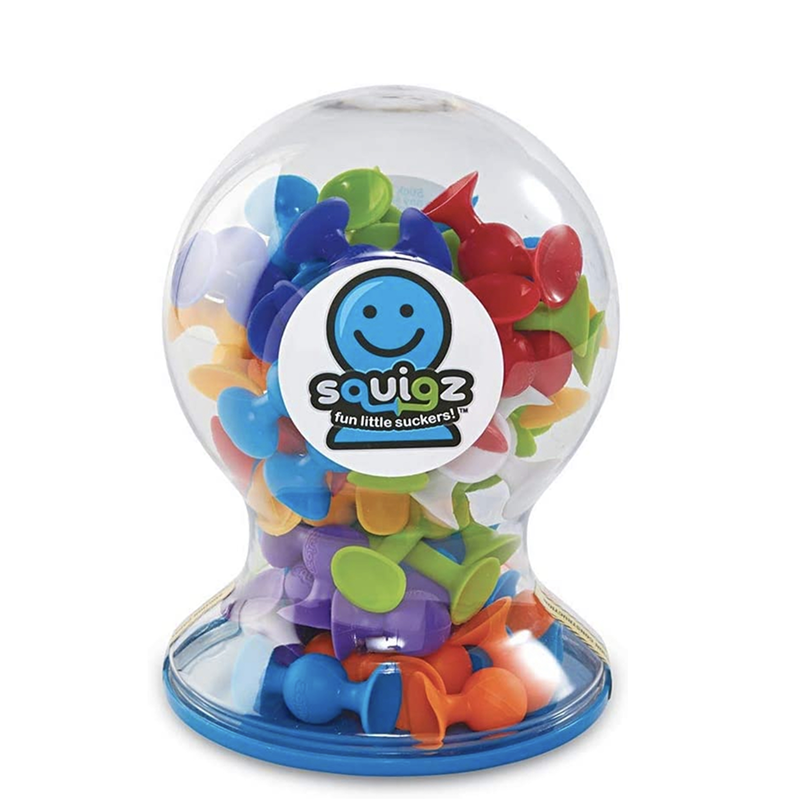 Fat Brain Toys Squigz Deluxe 50 Piece Set | Oscea Sustainable Gifts for Kids