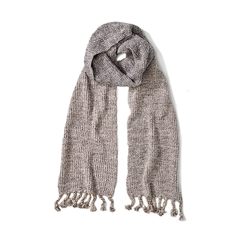 Organic Cotton Cozy Knit Fringe Scarf by Pact | Oscea Accessories
