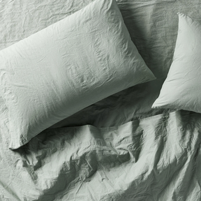 Coyuchi Organic Crinkled Percale Scandinavian Bedding | Oscea Sustainable Gifts for Her