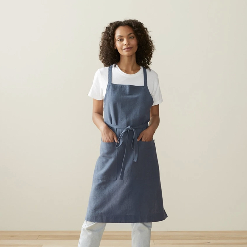 Coyuchi Sonoma Textured Organic Apron | Oscea Sustainable Gifts for Her