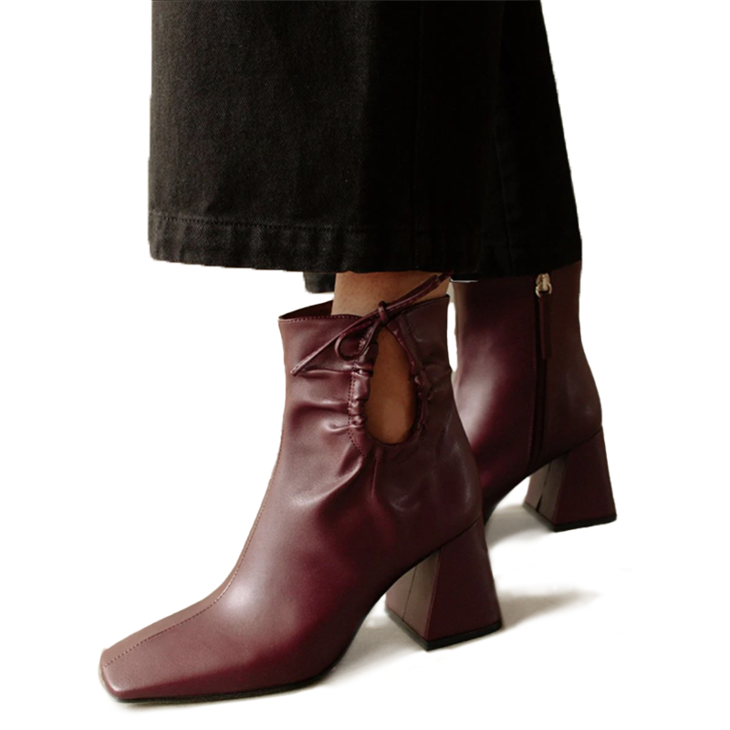 Alohas Purple Vegan Leather Boots | Oscea Sustainable Gifts for Her