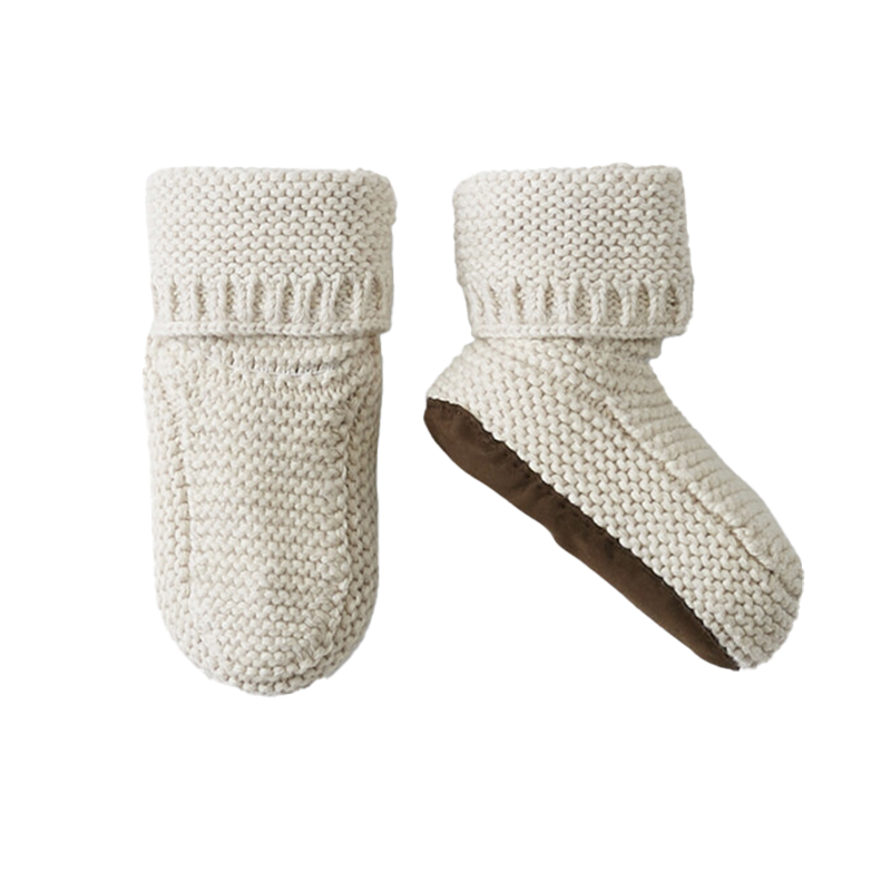 Hanna Andersson Organic Sweaterknit Booties | Oscea Sustainable Gifts for Kids