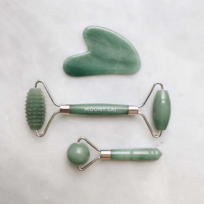 Mount Lai Jade Limited Edition Balancing Gua sha Trio Set | Oscea Sustainable Gifts for Her