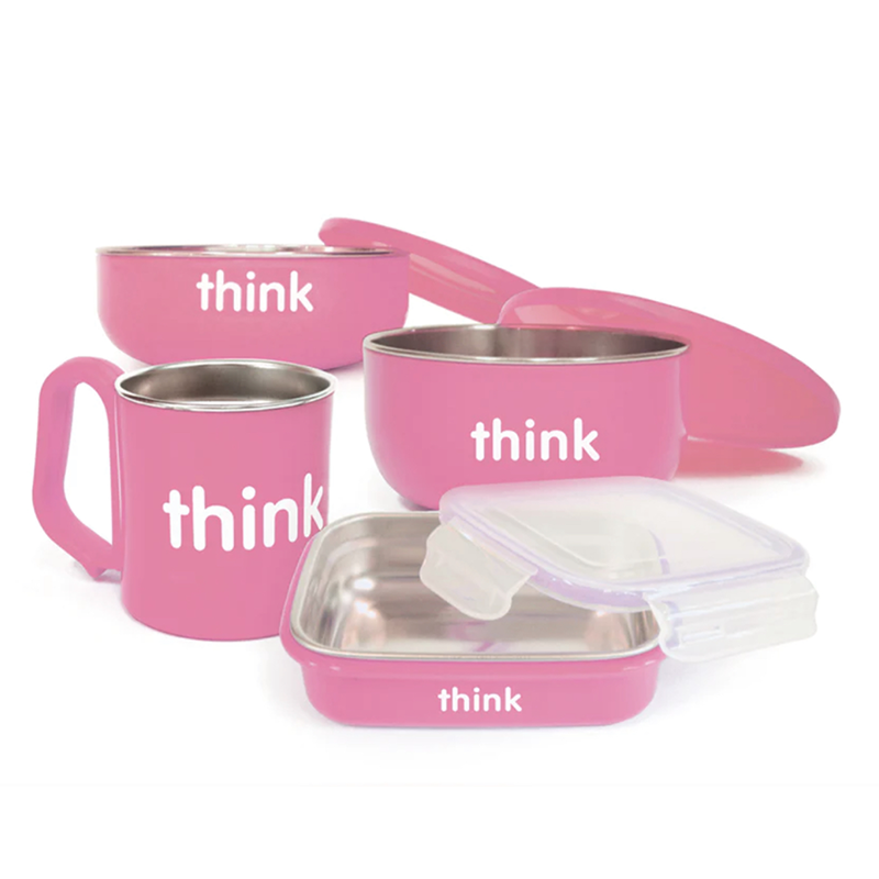 Think Baby The Complete Stainless Steel Feeding Set | Oscea Sustainable Gifts for Kids