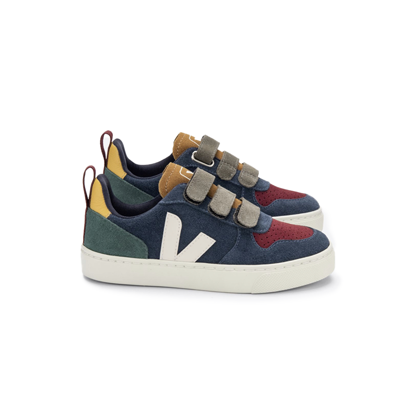 Veja V-10 Suede Multico Nautico | Oscea Sustainable Gifts for Kids