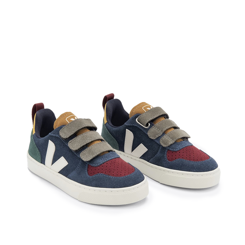 Veja V-10 Suede Multico Nautico | Oscea Sustainable Gifts for Kids