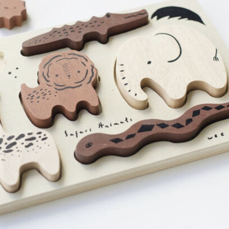 Wee Gallery Wooden Tray Puzzle Ocean Animals 2nd Edition | Oscea Sustainable Gifts for Kids