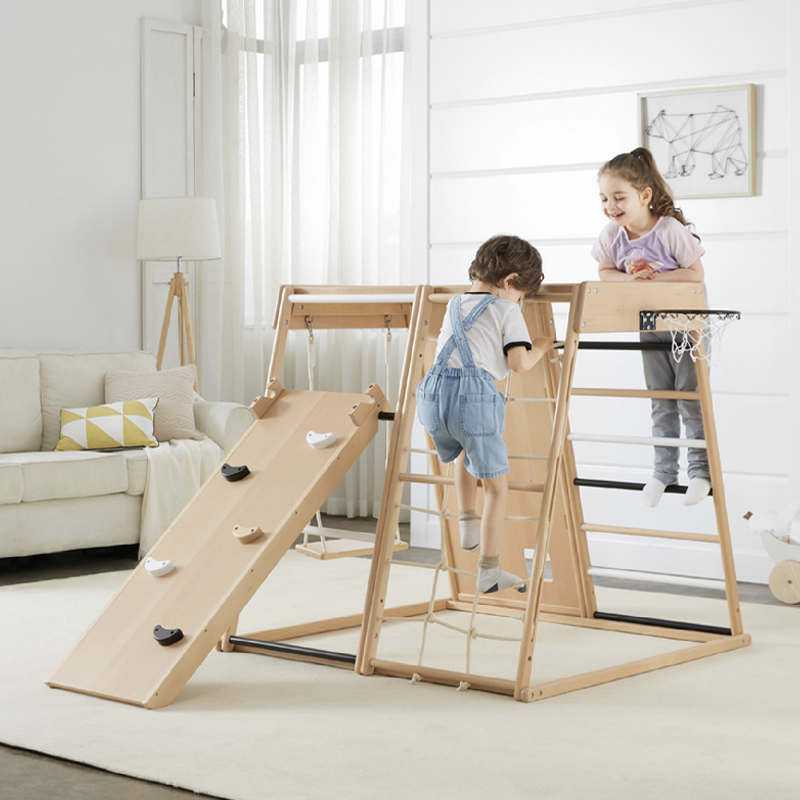 Wonder & Wise Indoor Wooden PlayGym | Oscea Sustainable Gifts for Kids